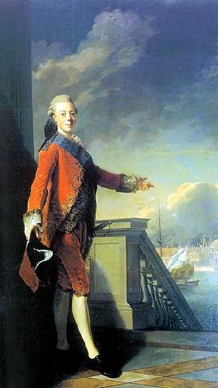 Alexander Roslin Portrait of Grand Prince Paul Petrovich oil painting image